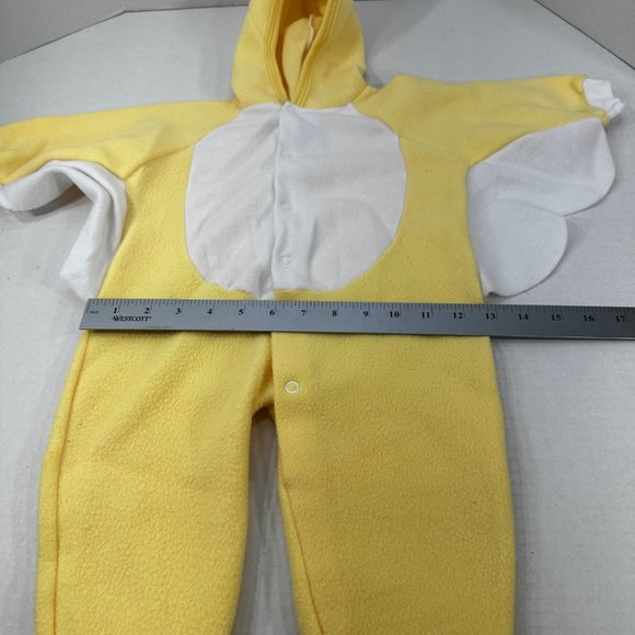 Simply Basics Baby Size 6-9 Month Duck One Piece Sleeper Yellow Preowned - Picture 10 of 15
